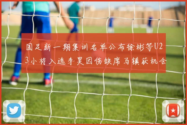 国足新一期集训名单公布徐彬等U23小将入选李昊因伤缺席马镇获机会
